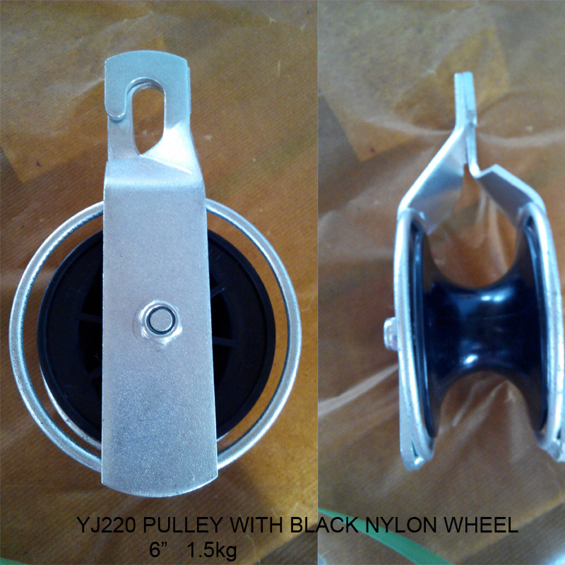 PULLEY  SELF LOCK WITH BLACK NOLOY WHEEL