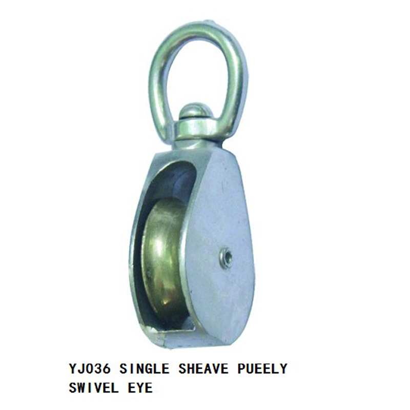 ZINC SINGLE SHEAVE PULLEY SWIVEL EYE
