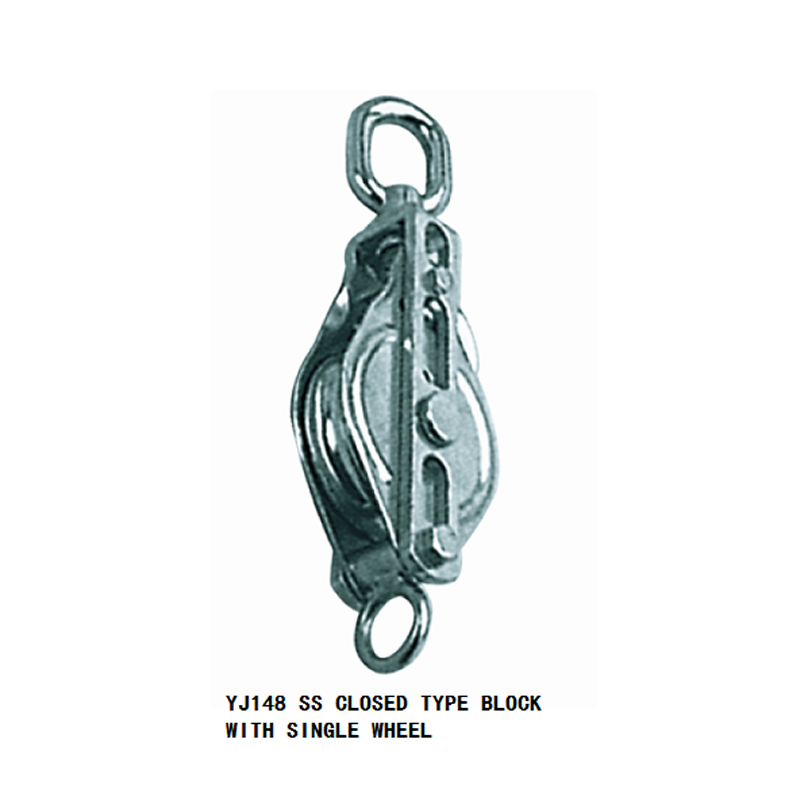 SS CLOSED TYPE  BLOCK WITH SINGLE WHEEL