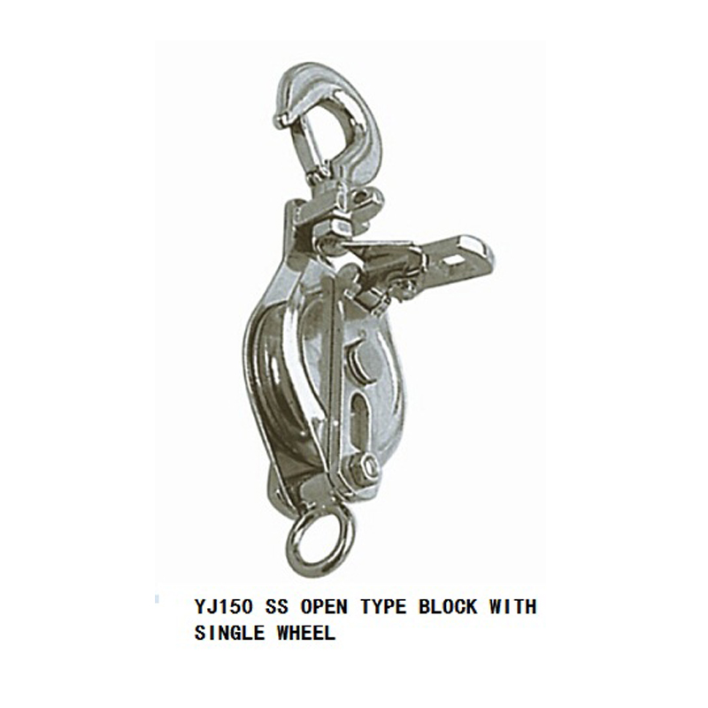 SS OPEN TYPE  BLOCK WITH SINGLE WHEEL