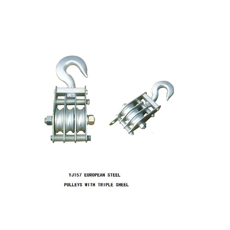 EUROPEAN STEEL PULLEYS WITH TRIPLE WHEEL