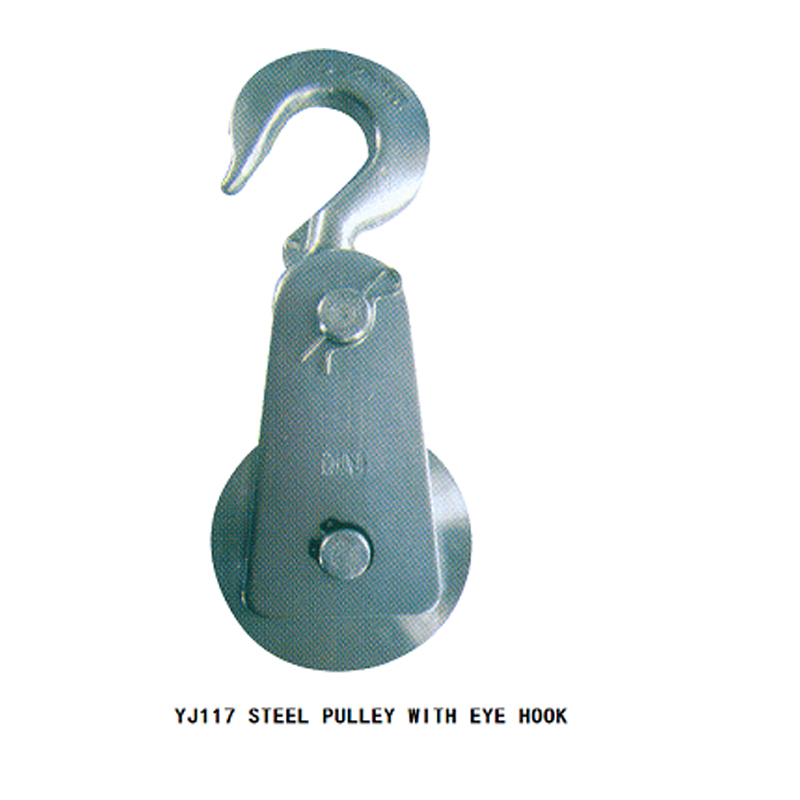 STEEL PULLEY WITH EYE HOOK
