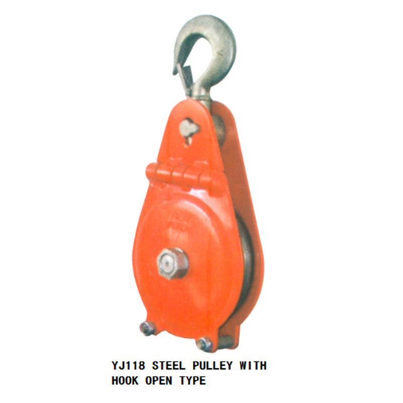 STEEL PULLEY WITH  HOOK OPEN TYPE