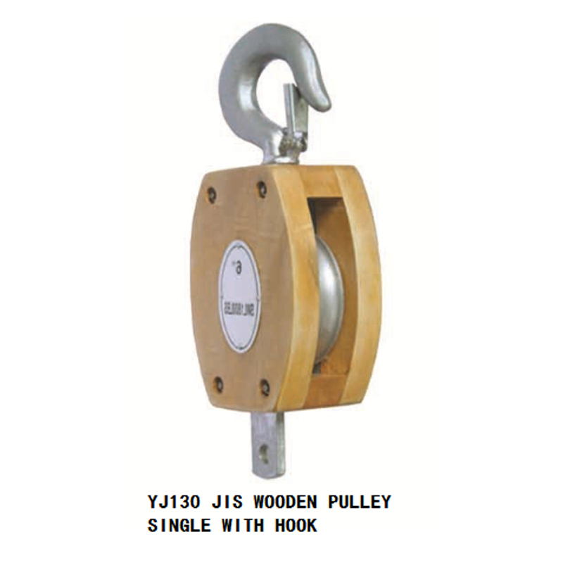 JIS WOODEN PULLEY SINGLE WITH HOOK