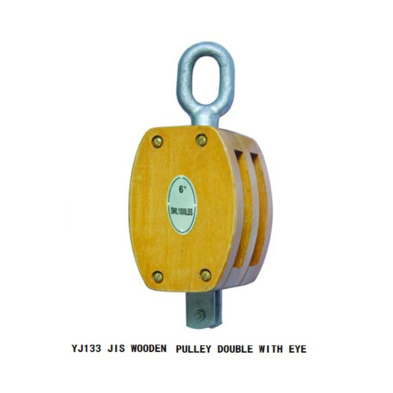 JIS WOODEN PULLEY DOUBLE WITH EYE