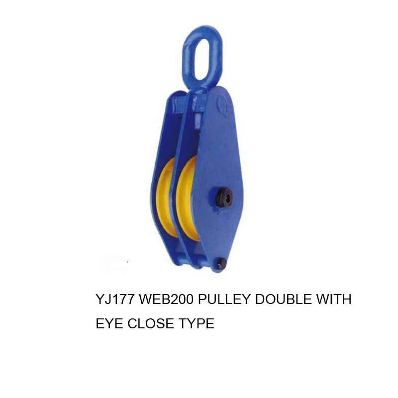 WEB200 PULLEY DOUBLE WITH EYE CLOSE TYPE