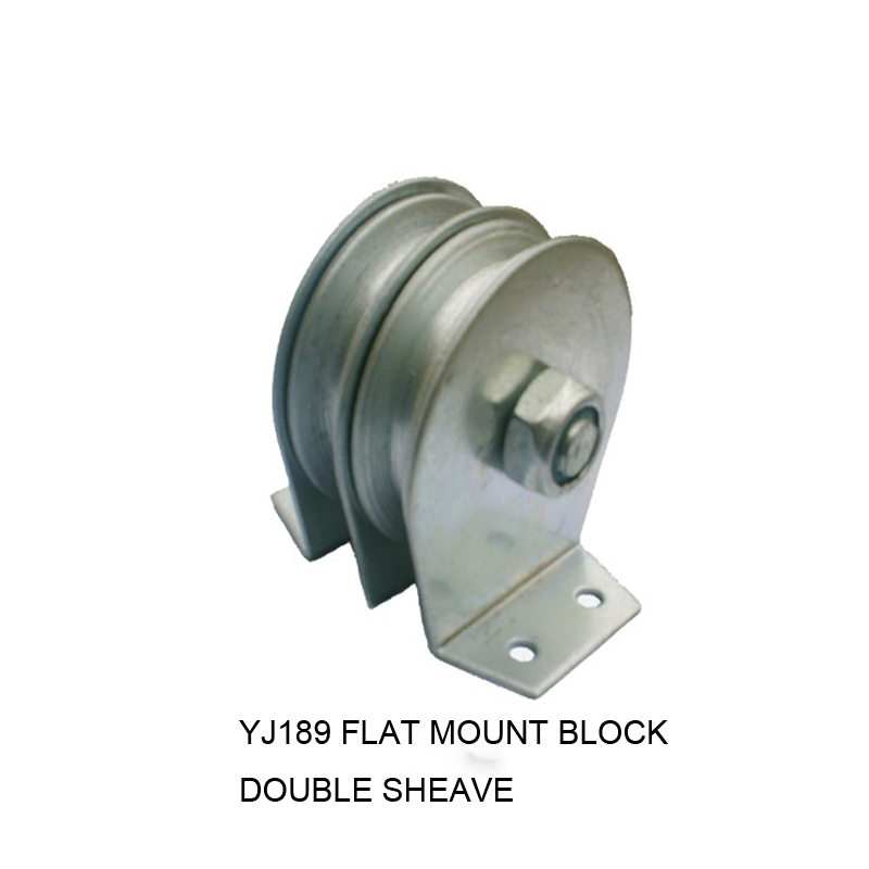 FLAT MOUNT BLOCK DOUBLE SHEAVE