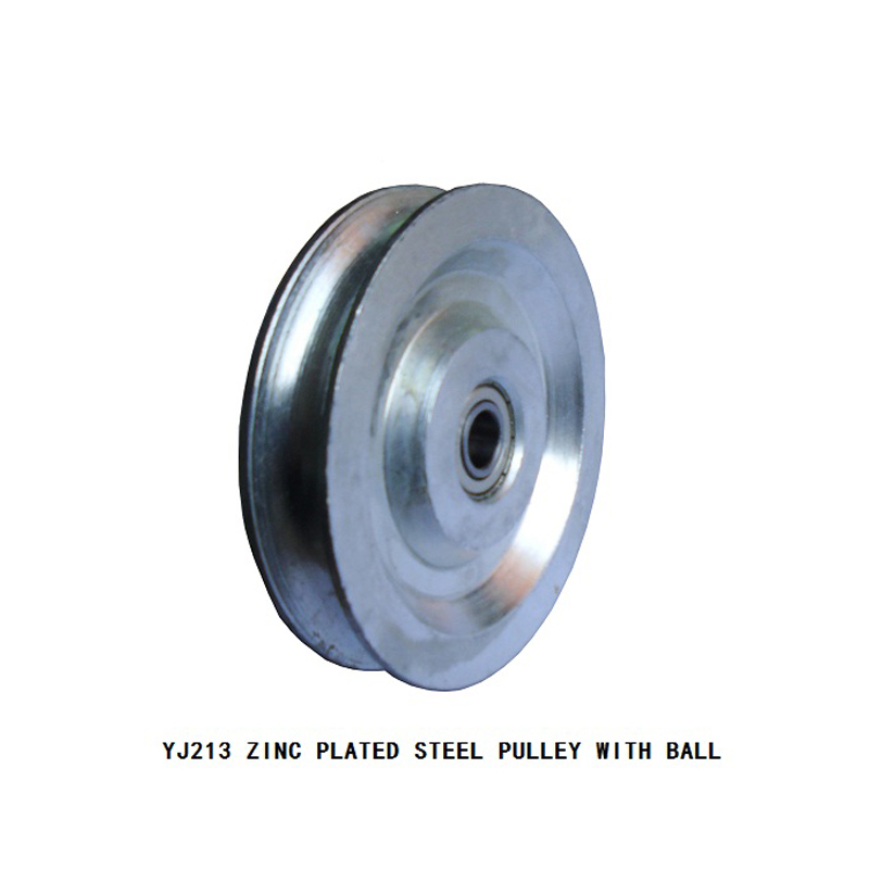 ZINC PLATED STEEL PULLEY WITH BALL